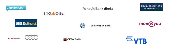 Tagesgeld Banken Logos